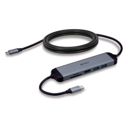 Lindy USB Hub 3.2 Power Supply Cable USB-C 4k Support