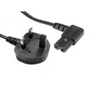 UK Plug to Right Angled C7 Figure of 8