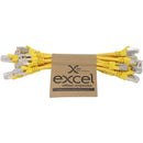 Excel Cat6A Patch Lead F/FTP Shielded 0.3m & 0.5m (10 Pack)Various Colours