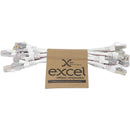 Excel Cat6A Patch Lead F/FTP Shielded 0.3m & 0.5m (10 Pack)Various Colours