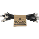 Excel Cat6A Patch Lead F/FTP Shielded 0.3m & 0.5m (10 Pack)Various Colours