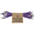 Excel Cat6A Patch Lead F/FTP Shielded 0.3m & 0.5m (10 Pack)Various Colours