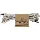 Excel Cat6A Patch Lead S/FTP Shielded LSOH Blade Booted 215mm (10 Pack) Various Colours
