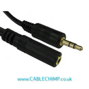 3.5mm Stereo Extension Cable - Black