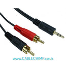 3.5mm Stereo to Two RCA Cable