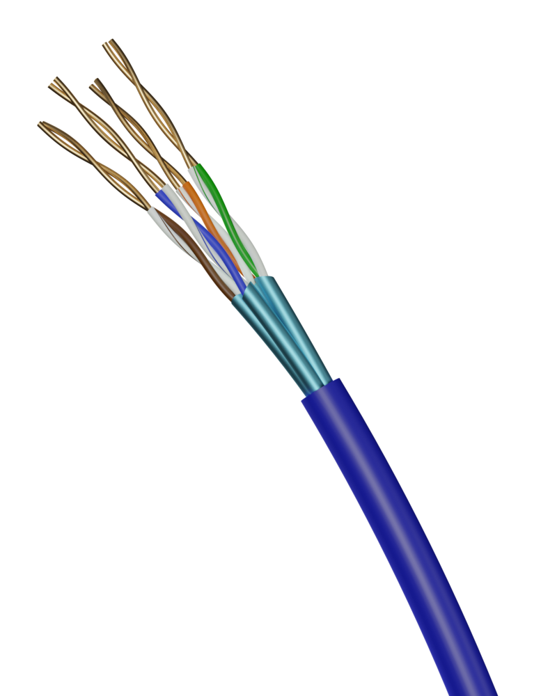 CAT 6A F/FTP DCA BLUE LSZH