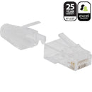 Excel Fast RJ45 Plug and HD Boots (for UUTP Category 5E and 6) 100 pack