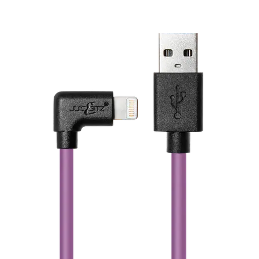 Apple Lightening Charging & Sync Cable Angled (Various Colours)