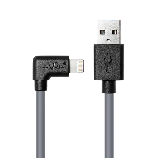 Apple Lightening Charging & Sync Cable Angled (Various Colours)