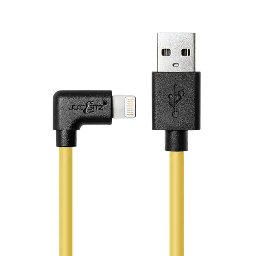 Apple Lightening Charging & Sync Cable Angled (Various Colours)