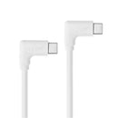 USB-C To USB-C Angled 3A Charger Cable & Data Transfer (Various Colours)
