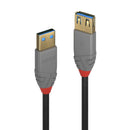 Lindy USB 3.0 Type A Male To type A Female Extension Cable, Anthra Line