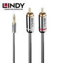 Lindy 3.5mm to Phono Audio Cable, Cromo Line