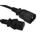 C14 to C13 Extension Cable, Male to Female IEC