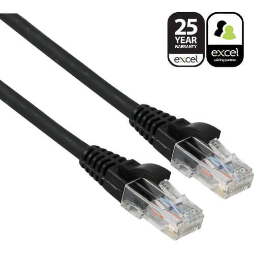Excel Category 5e Patch Lead U/UTP Unshielded LS0H Blade Booted